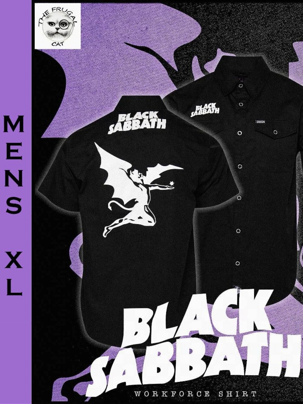 DIXXON FLANNEL x BLACK SABBATH - Workforce SS Shirt - Men's XL